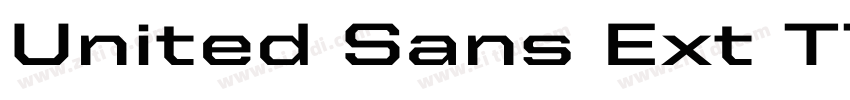United Sans Ext TT B字体转换
